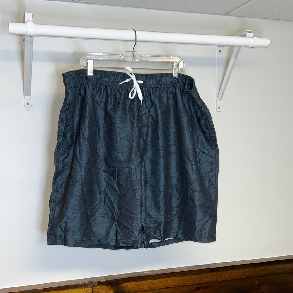 Men’s Dark Blue Patterned Swim Trunks- 4XL‎
